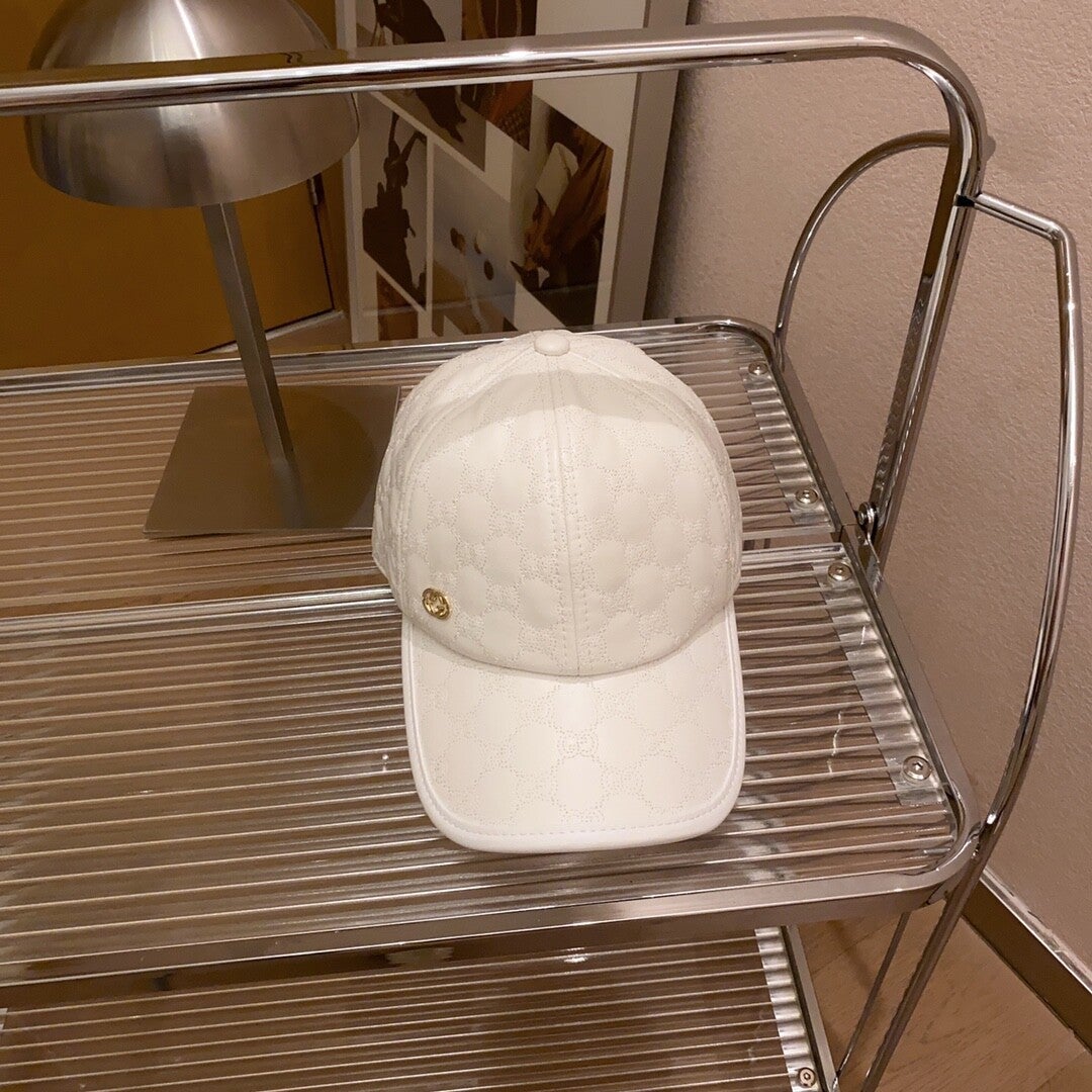 GUCCI's new leather baseball cap