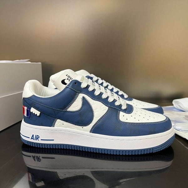23SS LOUIS VUITTON X NIKE AIR FORCE 1 BLUE