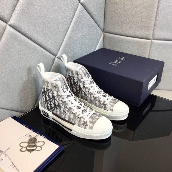 Dior oblique high-top sneakers