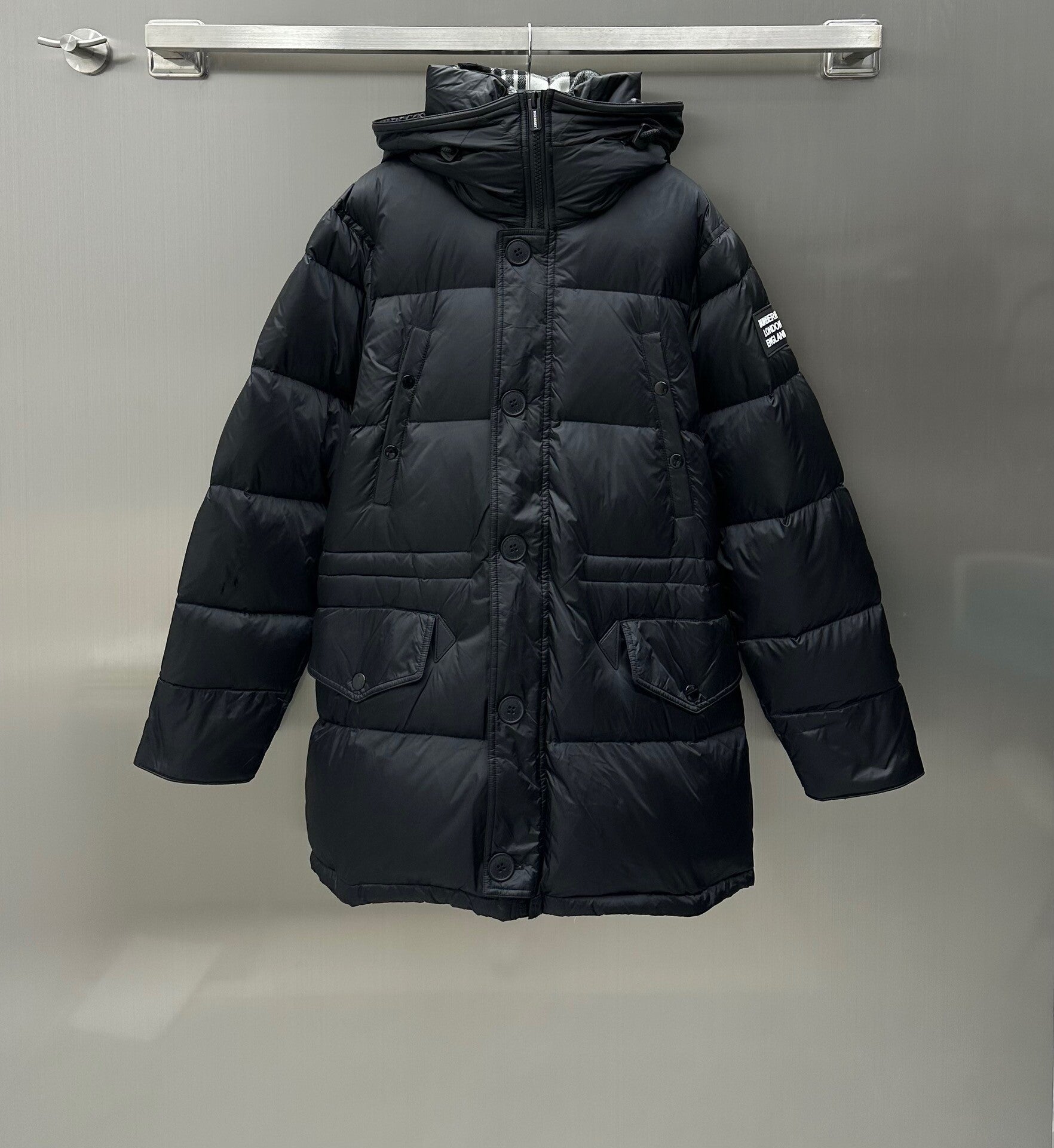 B//rberry 2023 autumn and winter new high version hooded down jacket