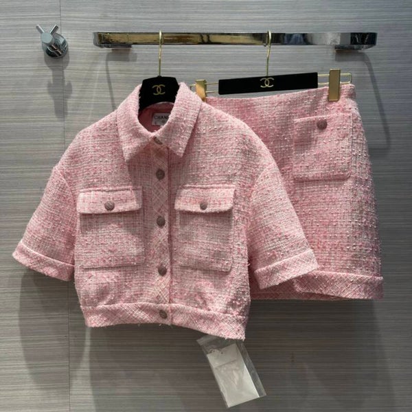 Chane*22a new product! Cream age-reducing celebrity girl temperament suit!