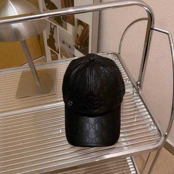 GUCCI's new leather baseball cap