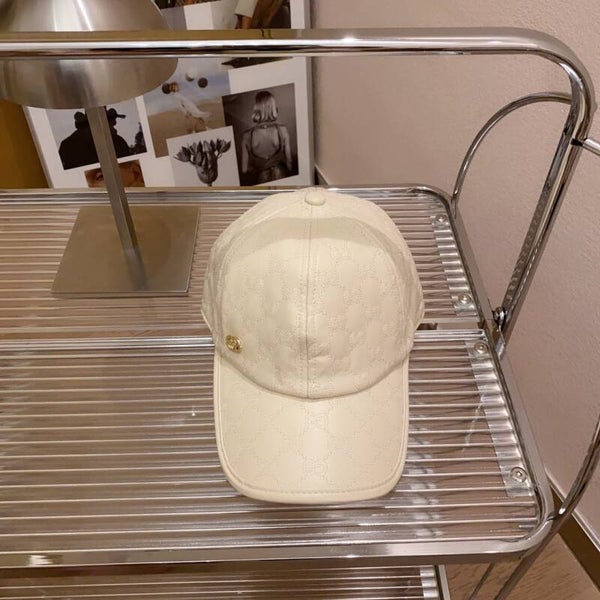 GUCCI's new leather baseball cap