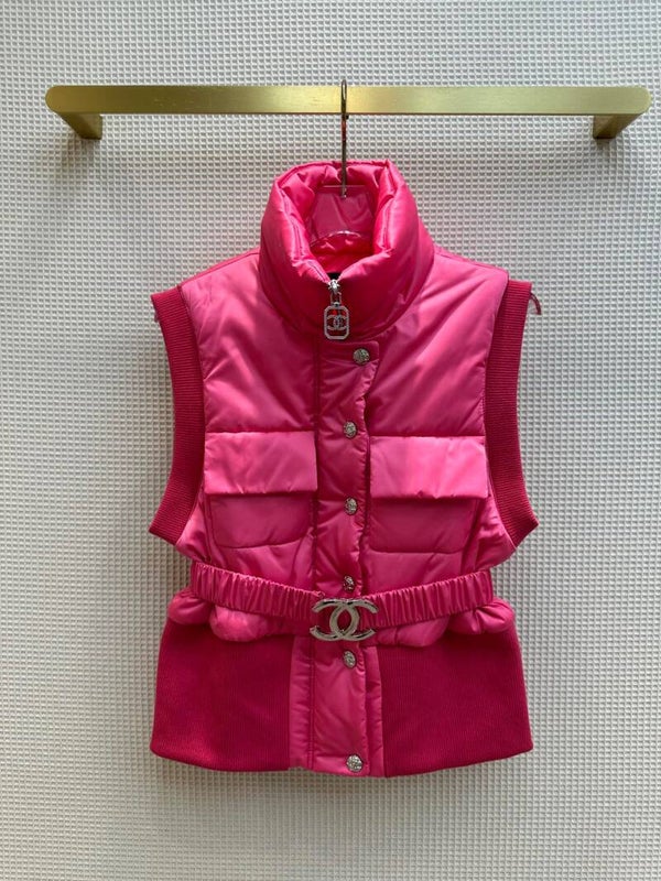 Chan23 autumn and winter ski coco neige down cotton vest jacket stand-up collar