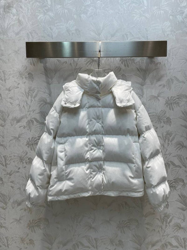 Moncle*23 new autumn and winter hooded collar down jacket