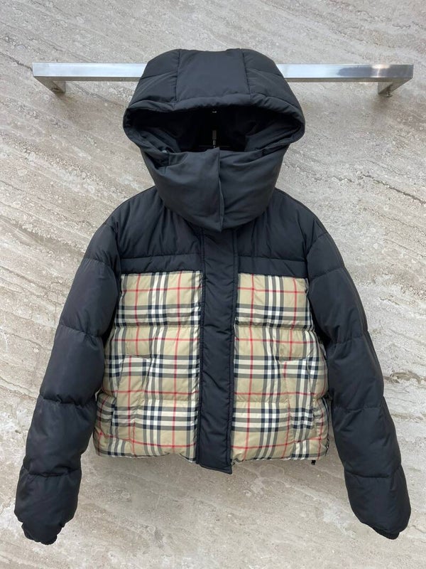 Burberry/Burberry 2023 autumn and winter new style counter synchronization latest plaid two-sided down jacket