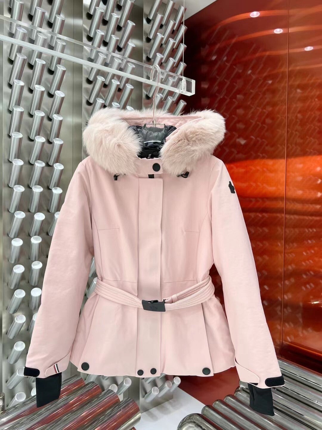 M//ncler 2023 Autumn and Winter New Style Fox Fur Down Jacket