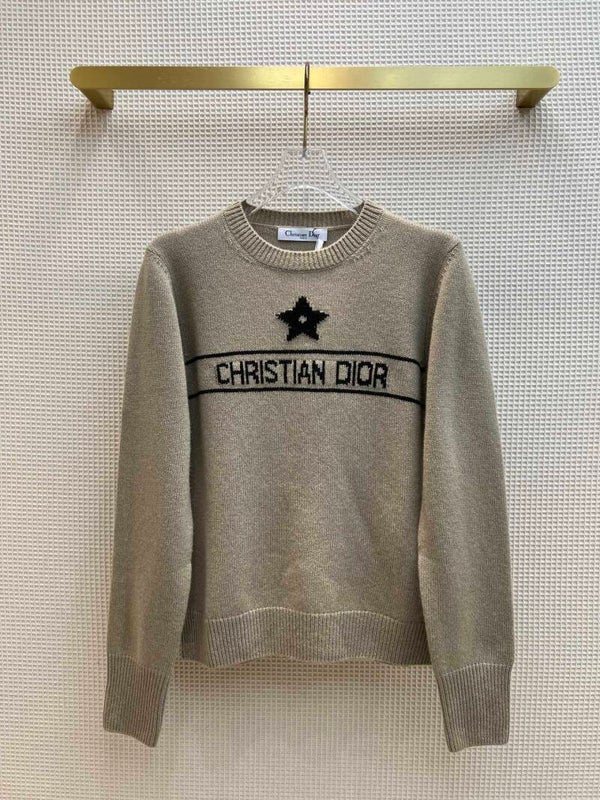 D Home 22 Early Autumn New Product Five-pointed Star Letter Knitted Sweater