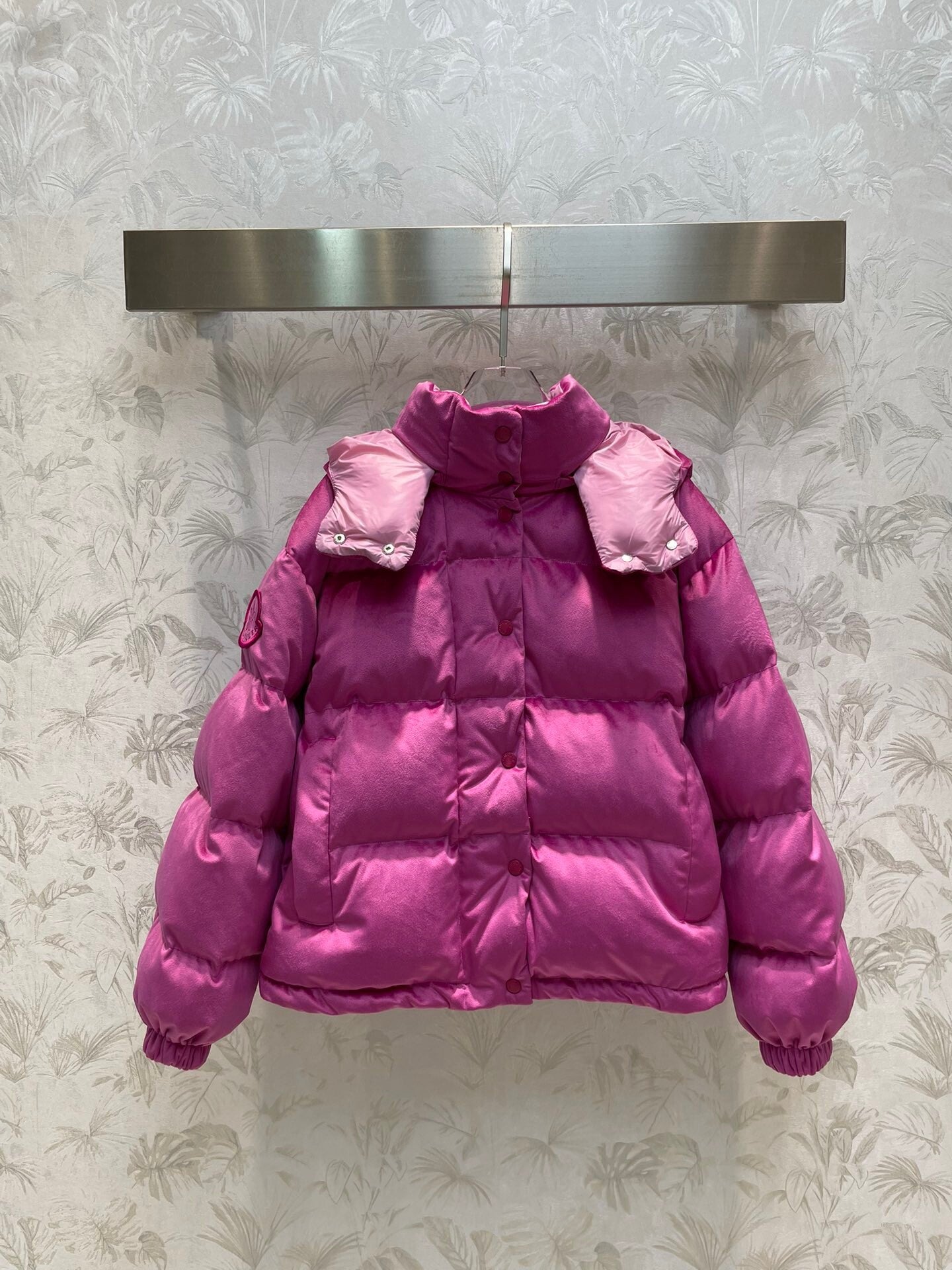 Moncle*23 new autumn and winter hooded collar down jacket