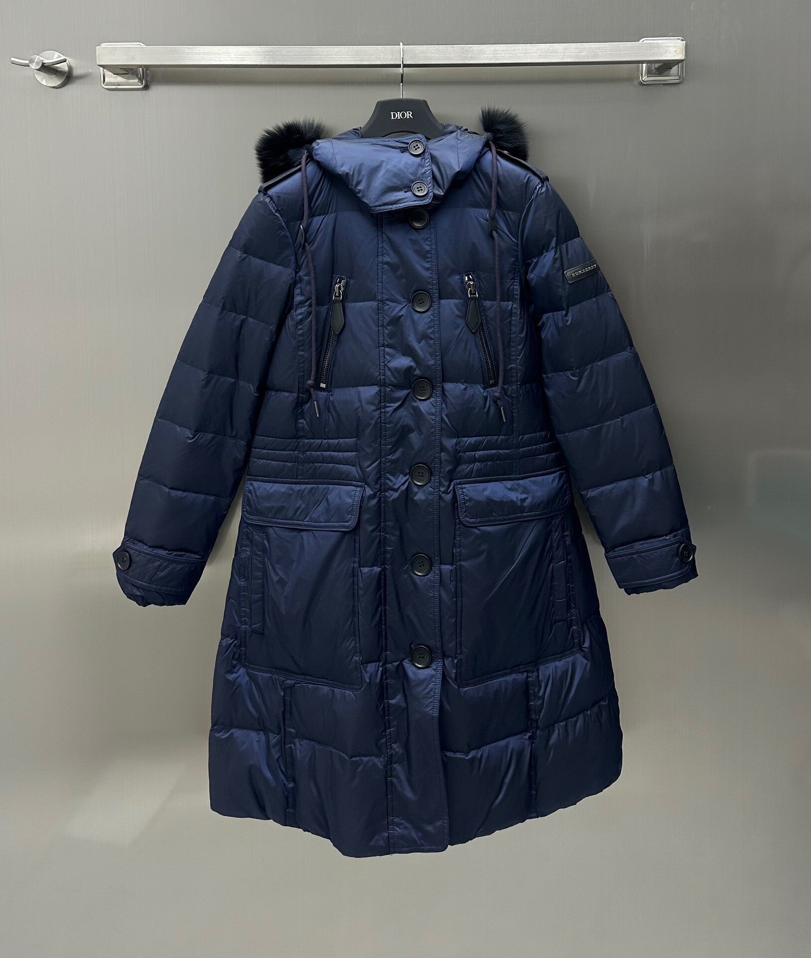 B//rberry  2023 autumn and winter new high version hooded down jacket