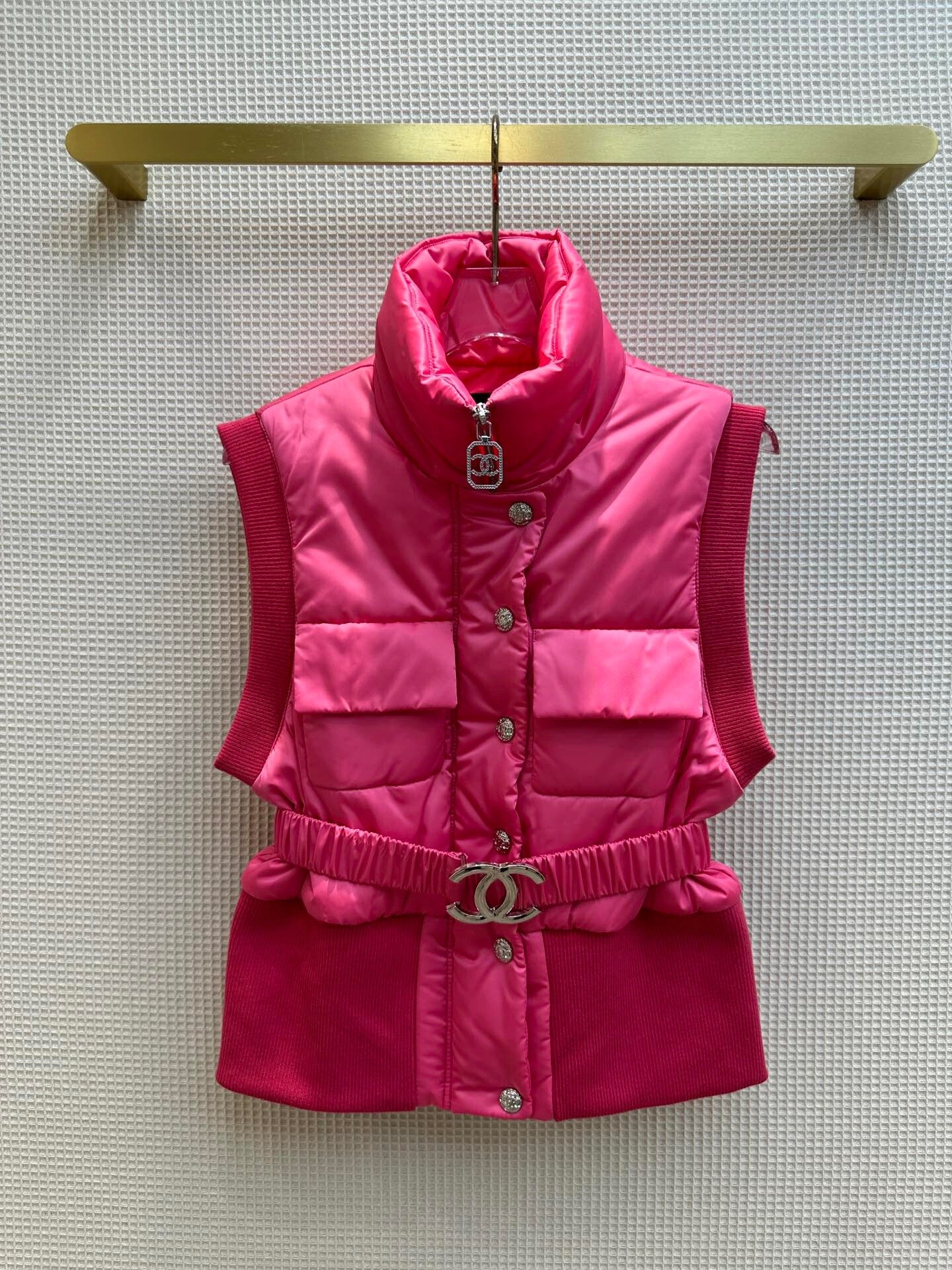 Chan23 autumn and winter ski coco neige down cotton vest jacket stand-up collar