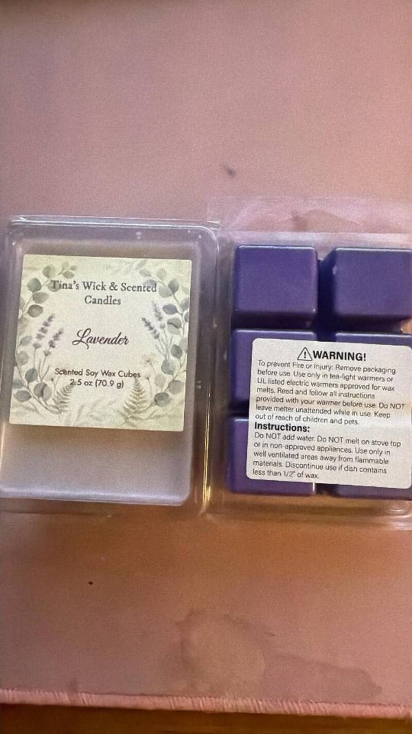 LAVENDER SCENTED CUBES
