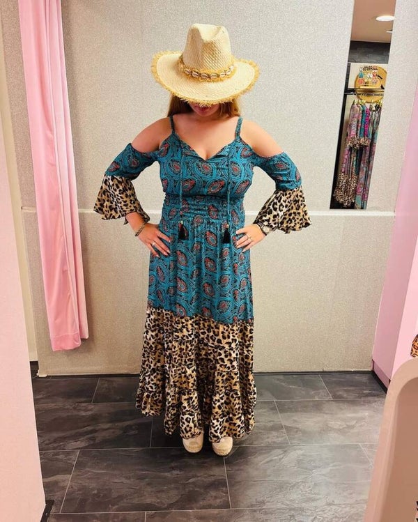 Ibiza jurk met panter print