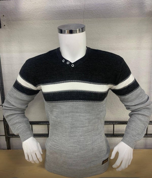 Heren trui zwart grey