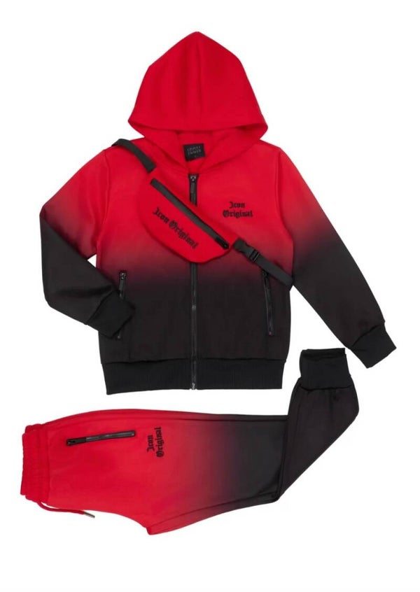 Icon trainingspak rood/zwart