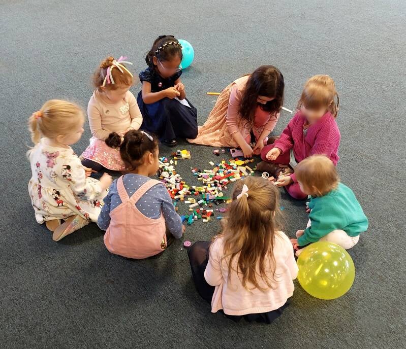 LEGO themed children’s dance party entertainer in London