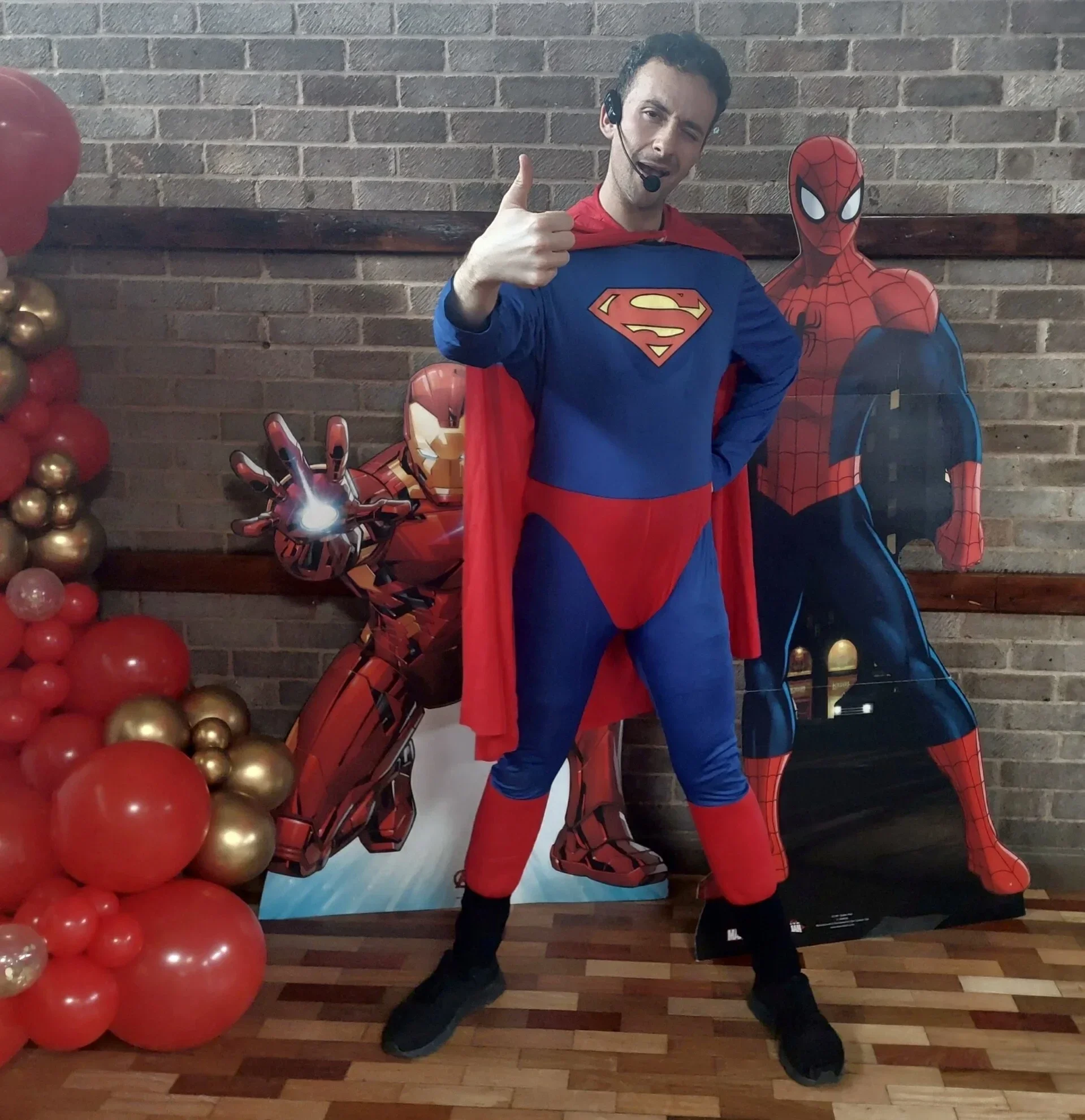 Superman themed children’s party entertainer in London