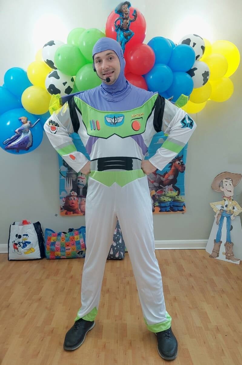 Buzz Lightyear themed children’s party entertainer in London