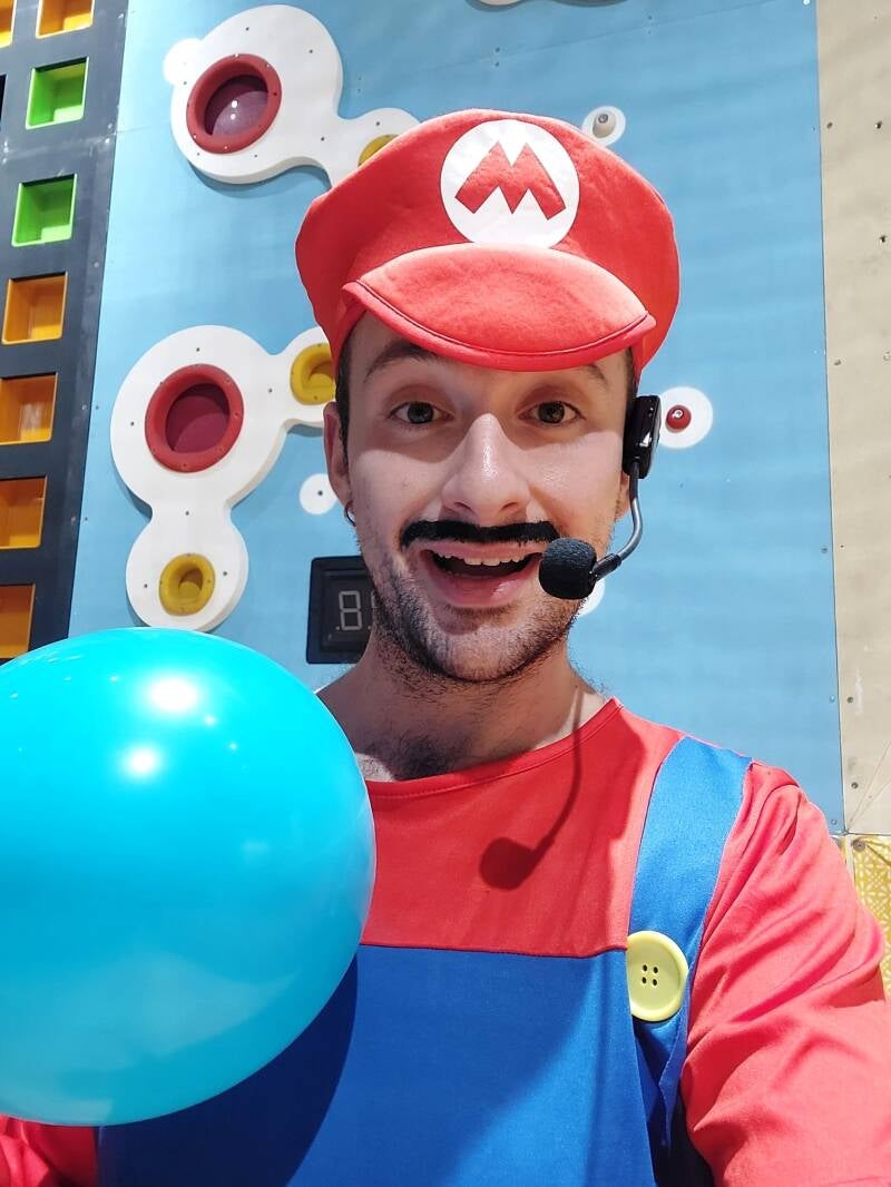 mario themed children’s party entertainer in London