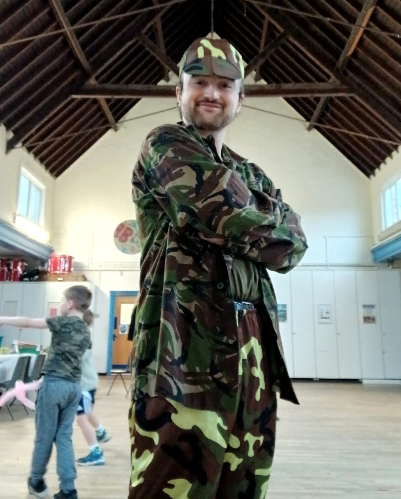 Army themed children’s party entertainer in London
