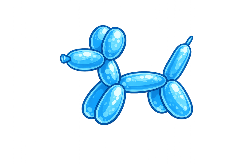 balloon modelling at a children’s birthday party