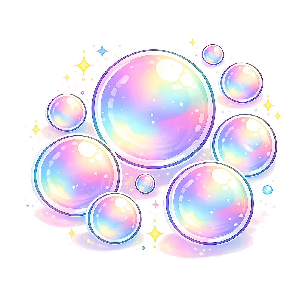 children playing with bubbles during a kids party