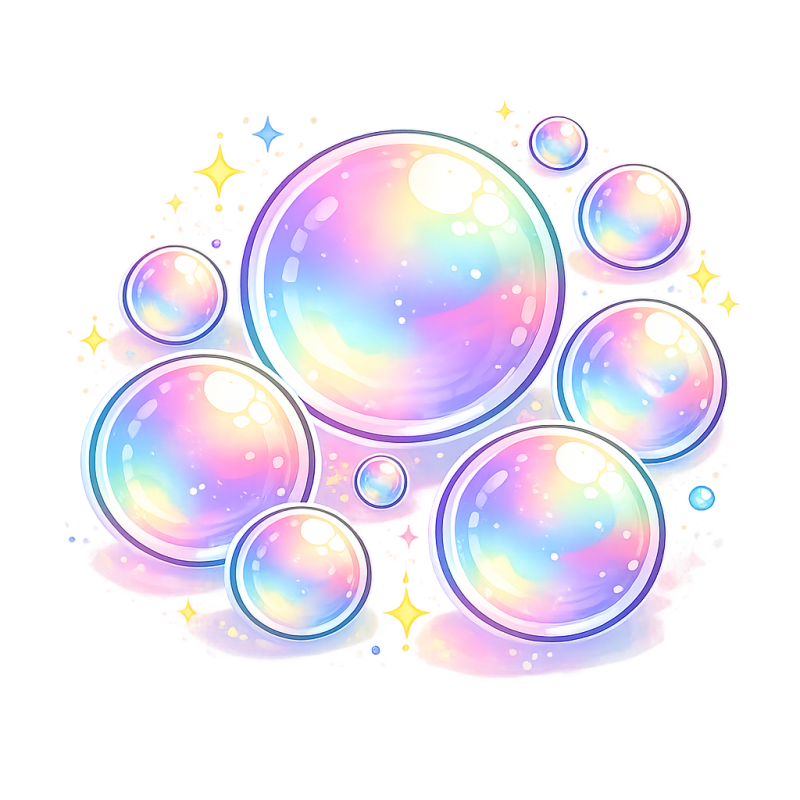 children playing with bubbles during a kids party