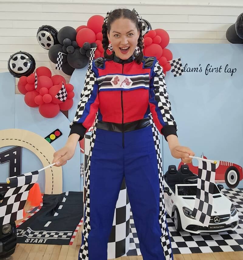 cars themed children’s party entertainer in London