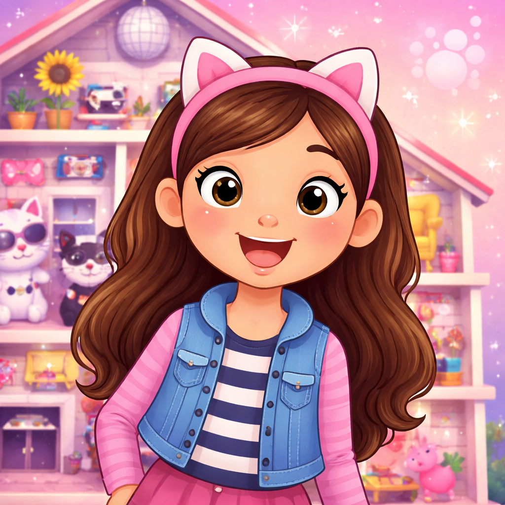 Gabby's Dollhouse themed children’s party entertainer in London