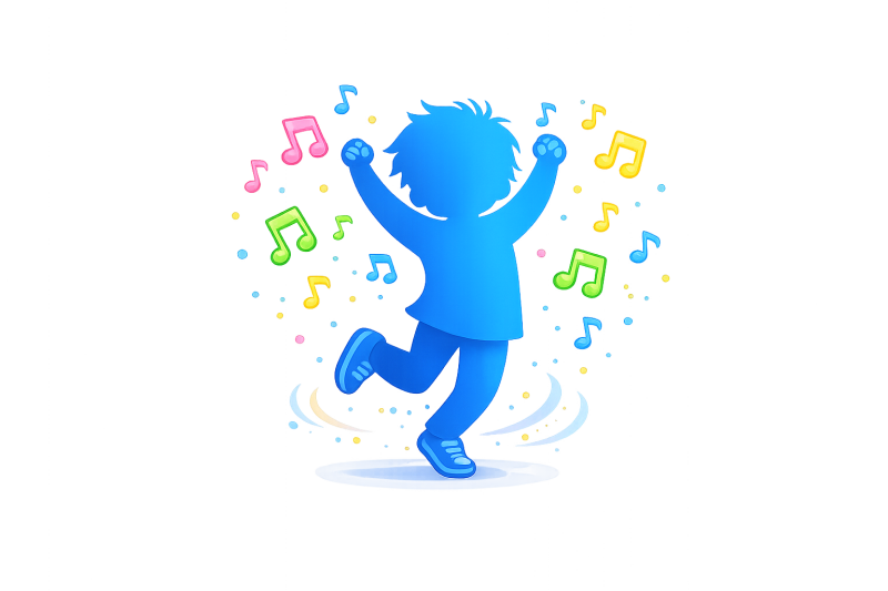 children dancing and having fun at a kids birthday party