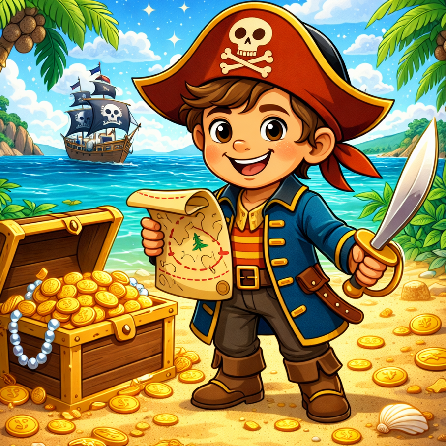 Pirate themed children’s party entertainer in London