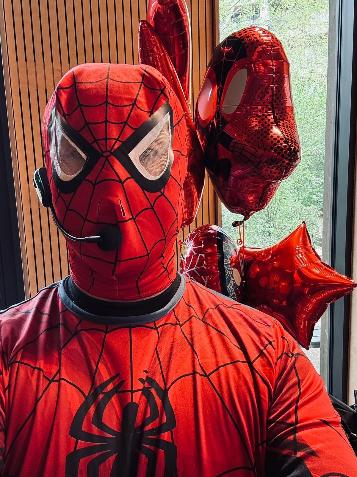 Spiderman themed children’s dance party entertainer in London