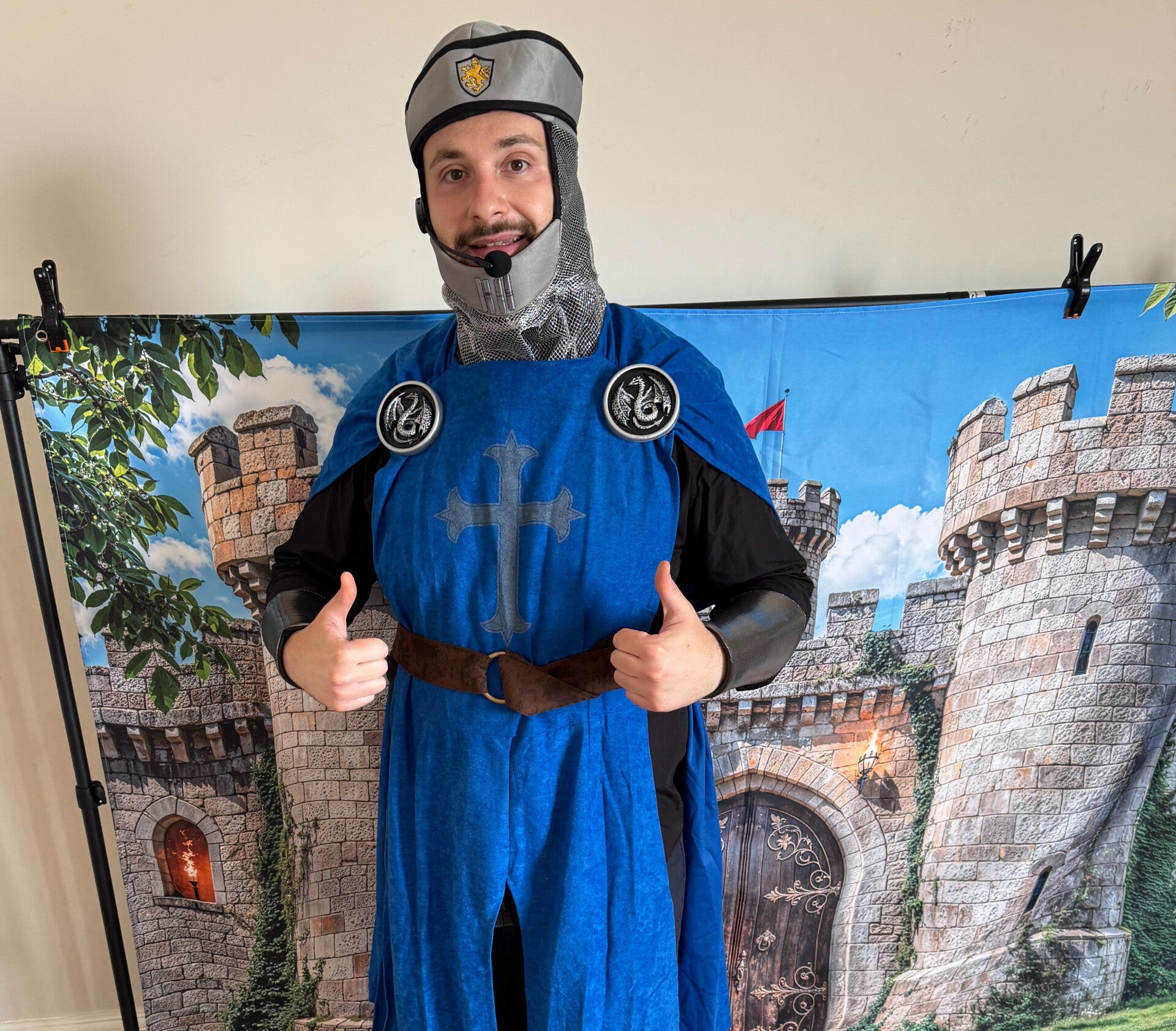 knight and dragon themed children’s dance party entertainer in London
