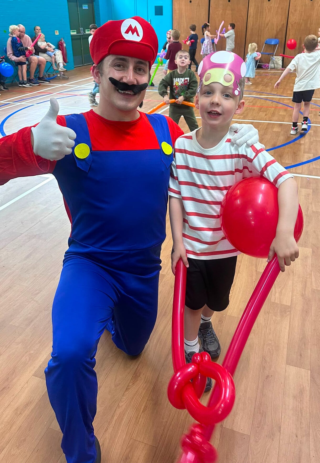 mario themed children’s party entertainer in London