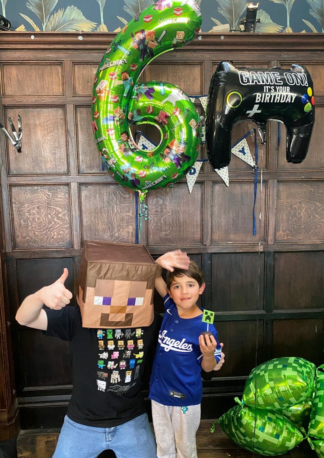 minecraft themed children's party entertainer in London