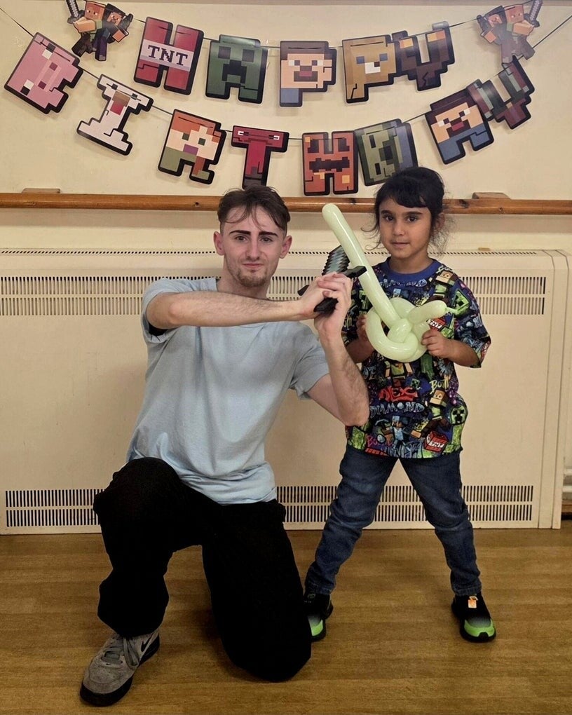 Minecraft themed children’s party entertainer in London