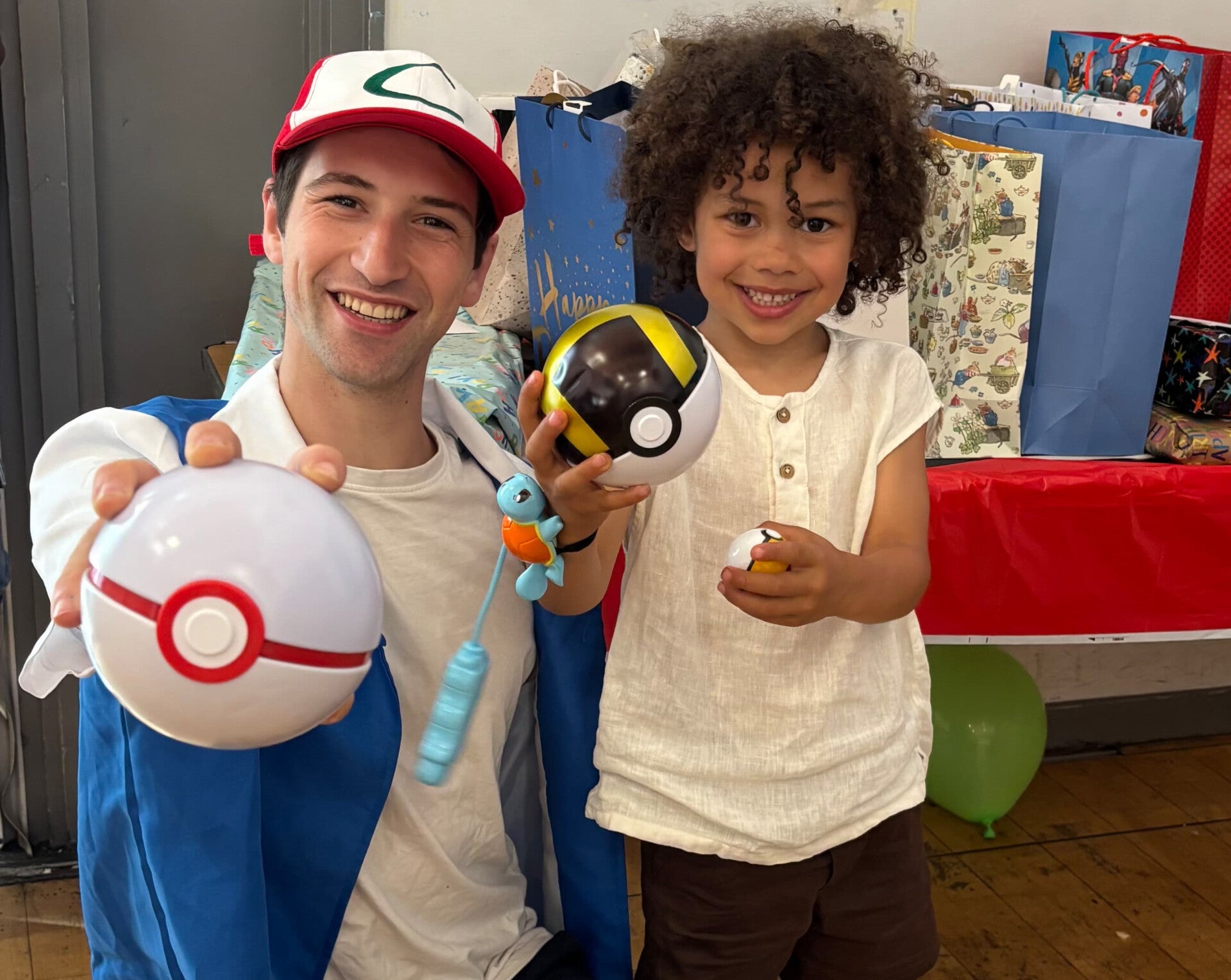 Minecraft birthday party entertainer leading themed games in London