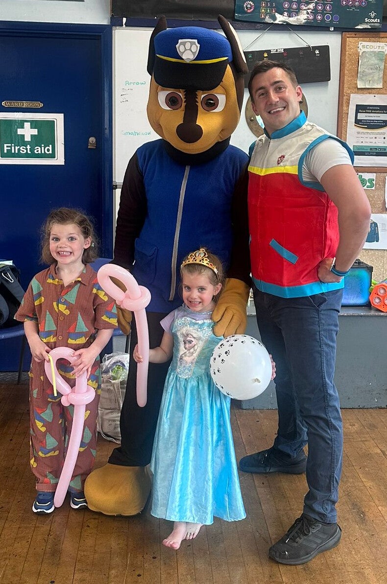 Paw Patrol themed children’s party entertainer in London