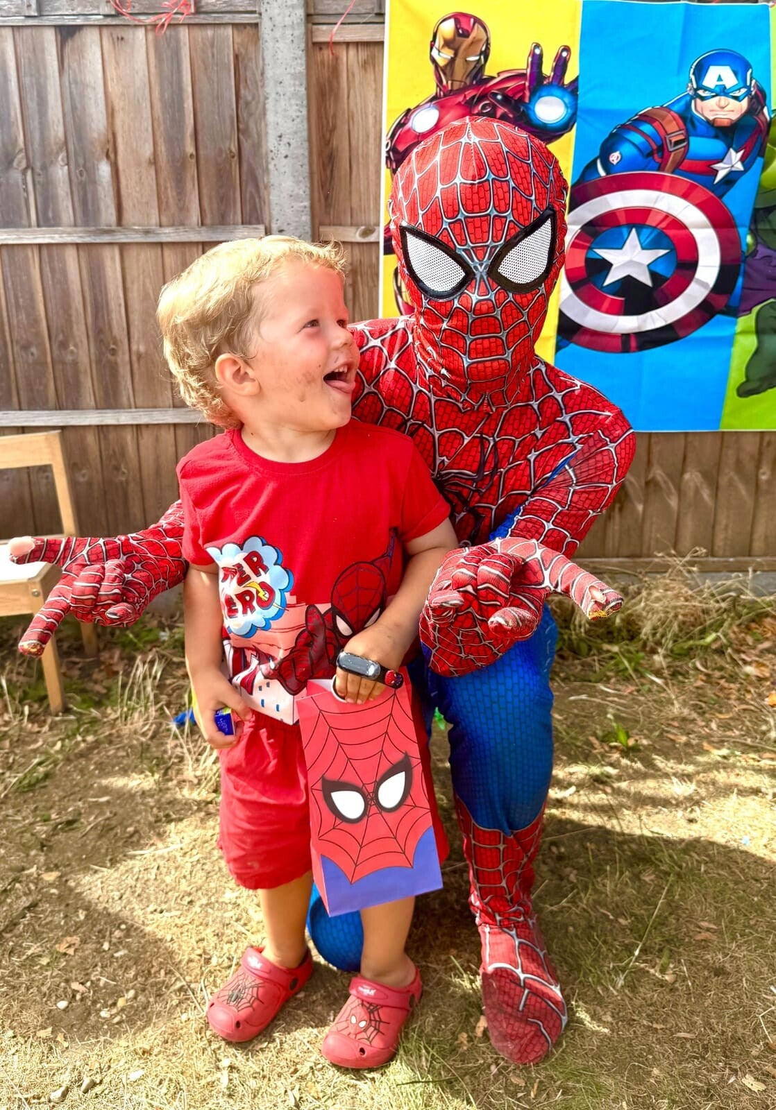 Spiderman themed children’s dance party entertainer in London