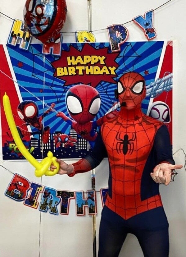 Spiderman themed children’s dance party entertainer in London