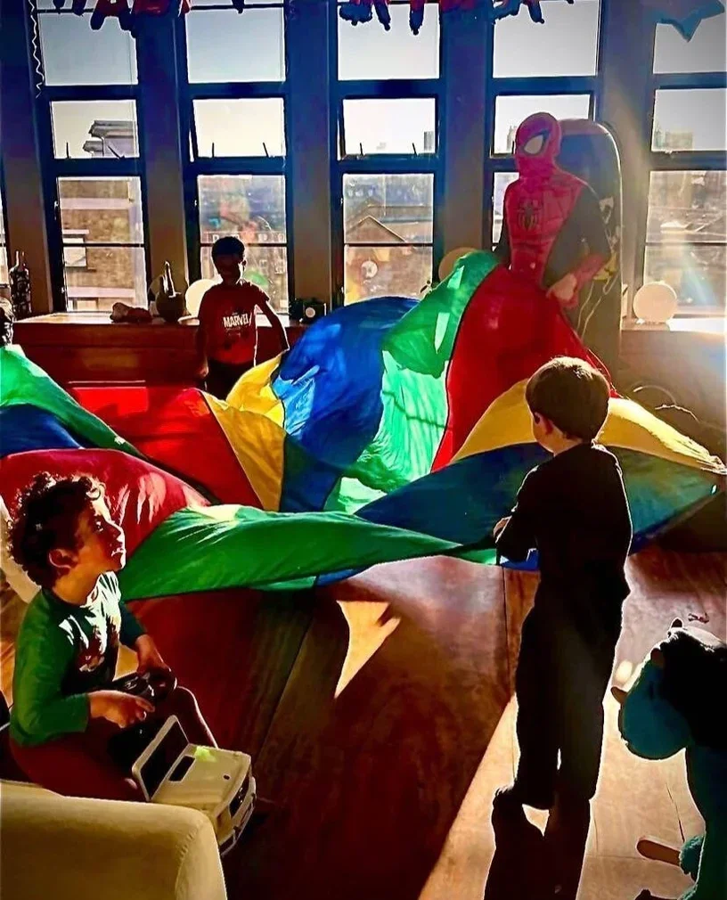 Spiderman themed children’s dance party entertainer in London