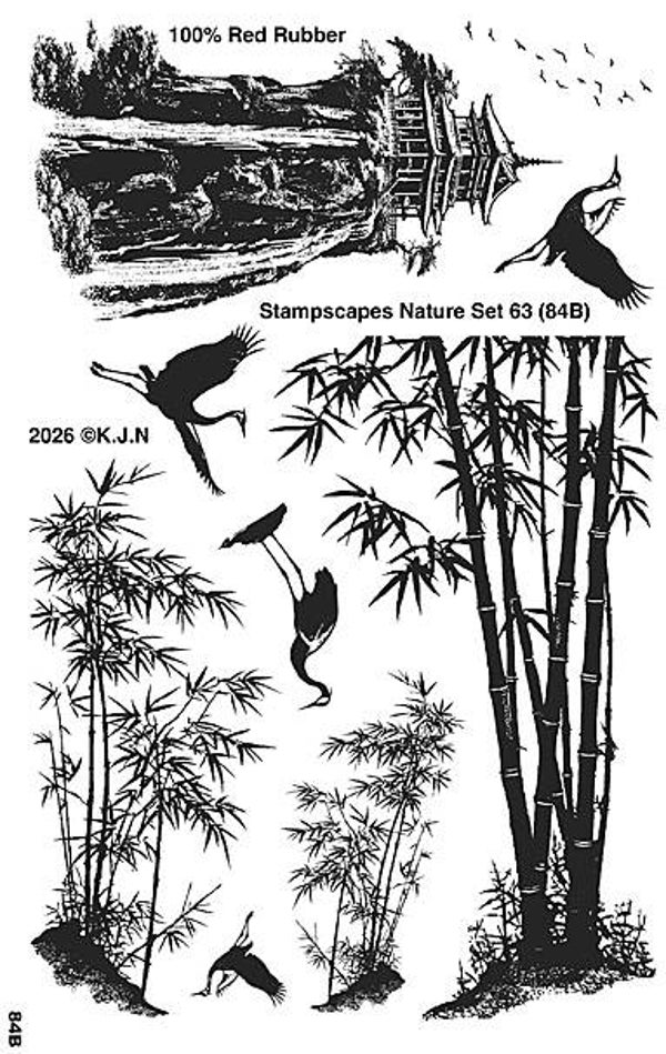 84B-UM Nature sheet 63 Zen landscapes