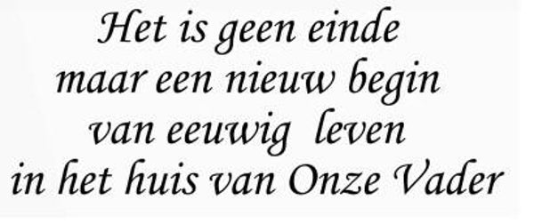 SW C09008/85 Het is geen einde