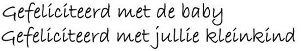 SW E17021/197 Gefeliciteerd baby