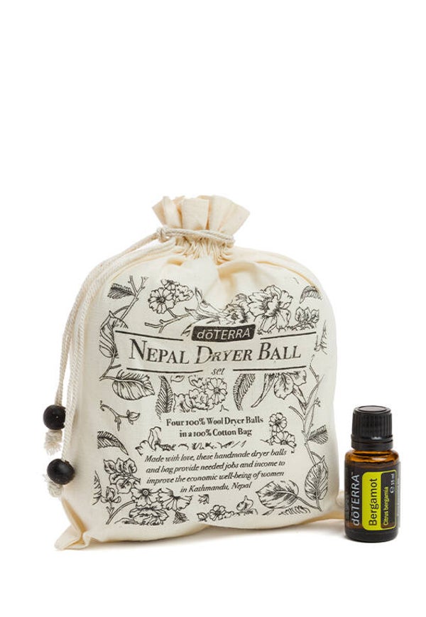 Nepalese Dryer Balls & Bergamot olie (15ml)