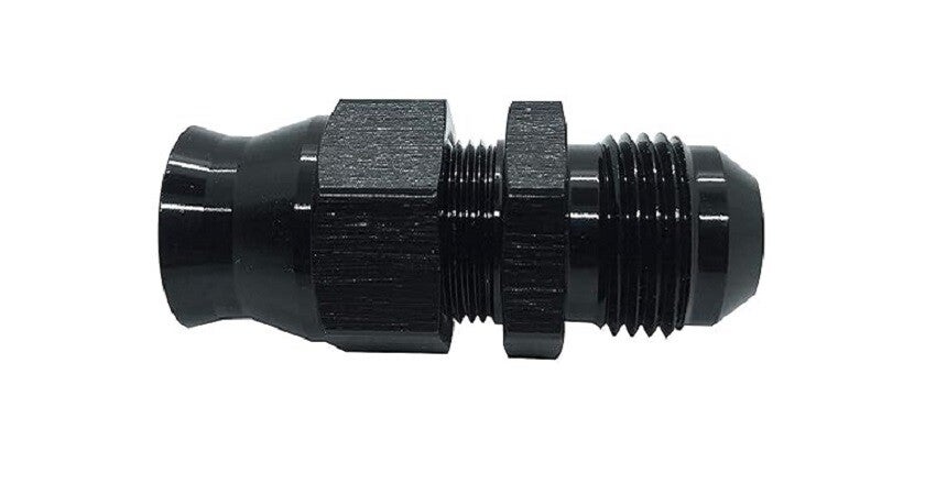 1/2 Aluminium rørkobling til AN-08 Han sort