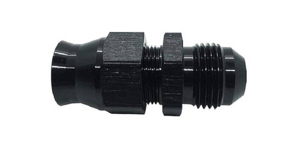 3/8 Aluminium rørkobling til AN-06 Han Sort