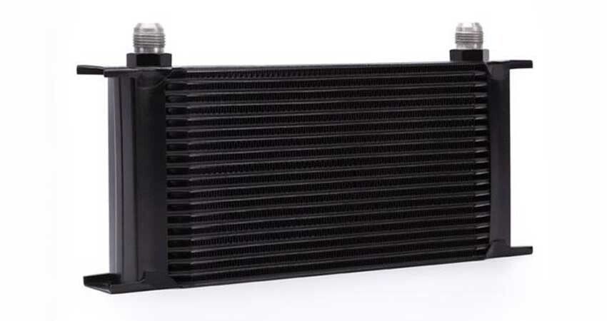 Oljekjøler 7 Rader 33x5x5cm (AN-10 Tilkobling) sort