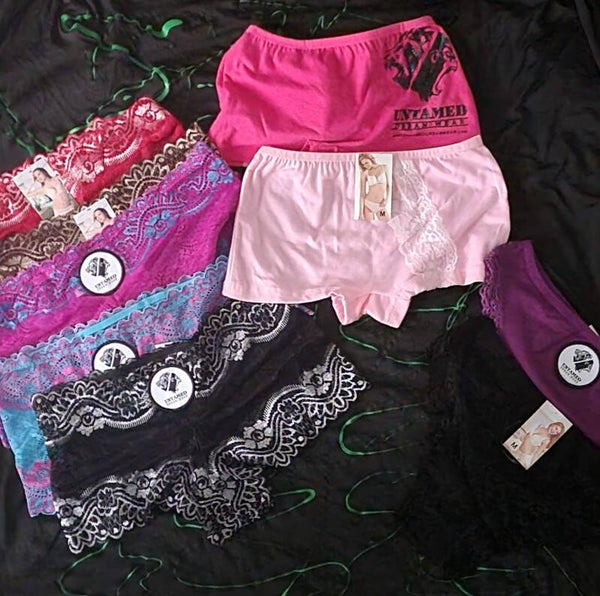 Young struggles  multicolor under wear