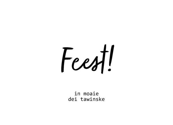 Postkaart - Feest! - Frysk - by Twist Lifestyle